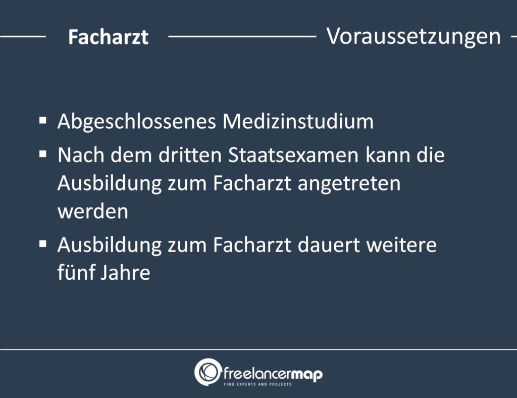 Um Facharzt zu werden, muss man diese Voraussetzungen erfüllen. 