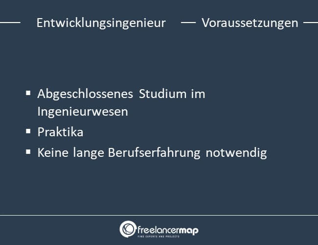 Voraussetzungen, die ein Entwicklungsingenieur mitbringen muss