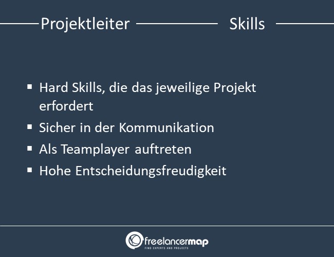 Skills eines Projektleiters.