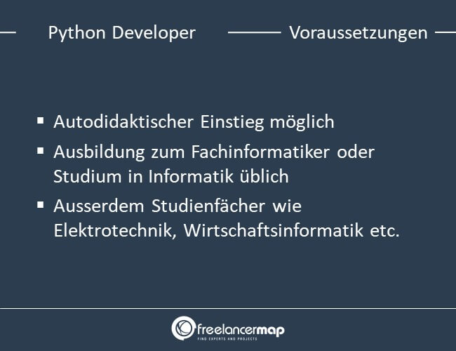 Voraussetzungen um Python Developer zu werden