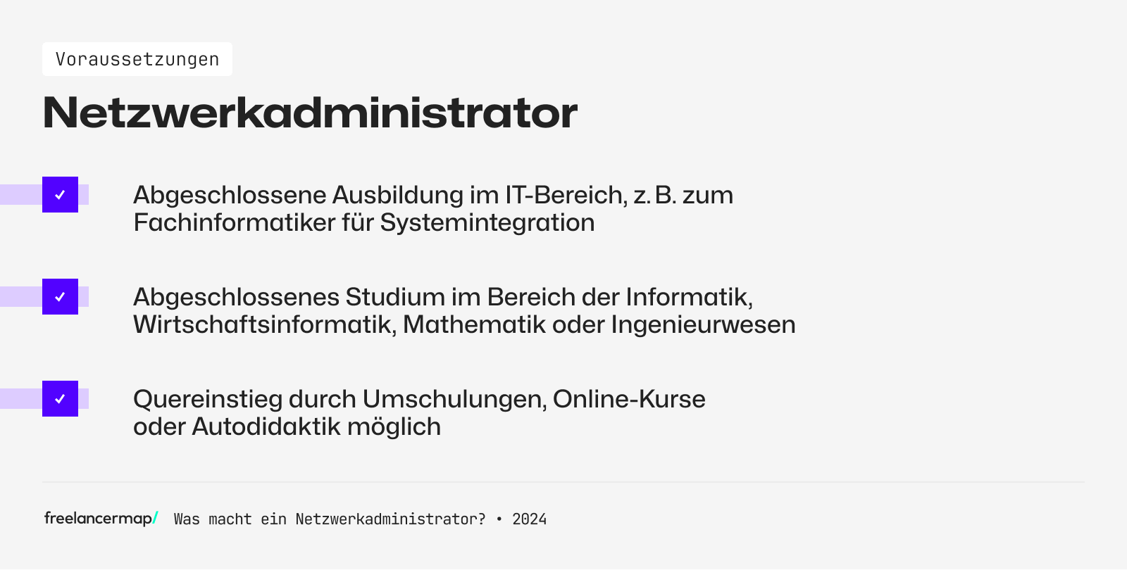 Voraussetzungen um Netzwerkadministrator zu werden