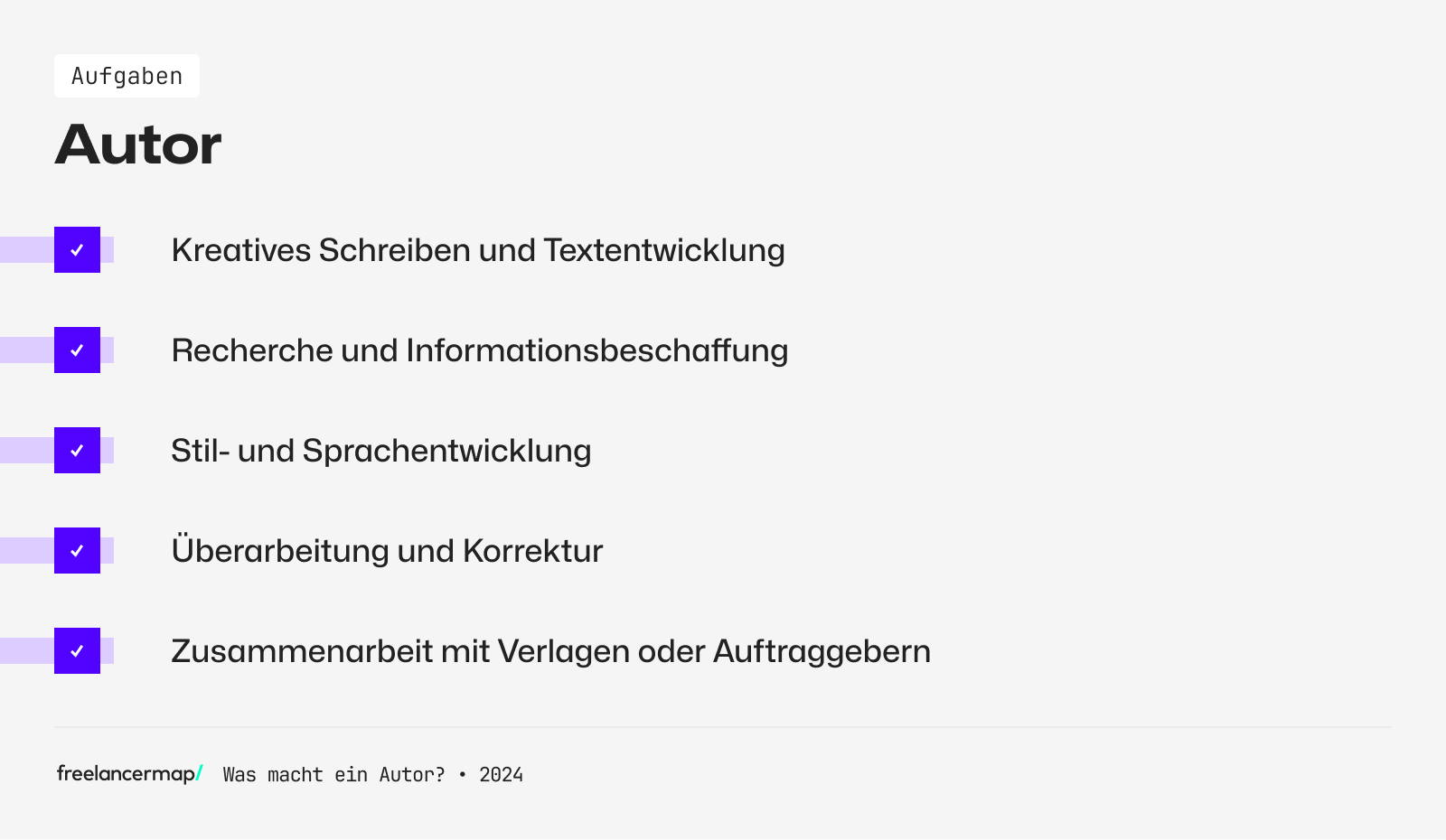 Aufgaben eines Autors