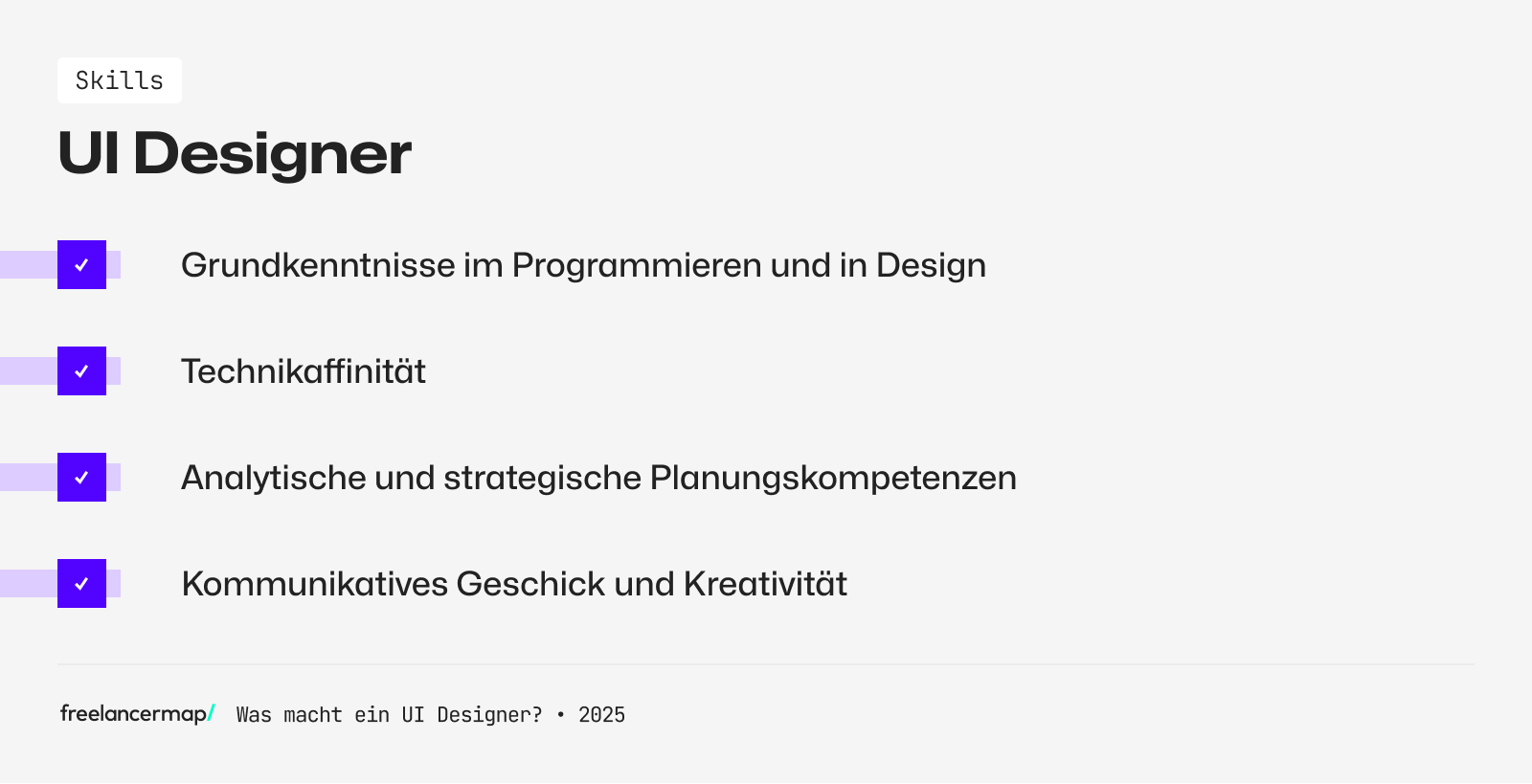 Skills eines UI Designers