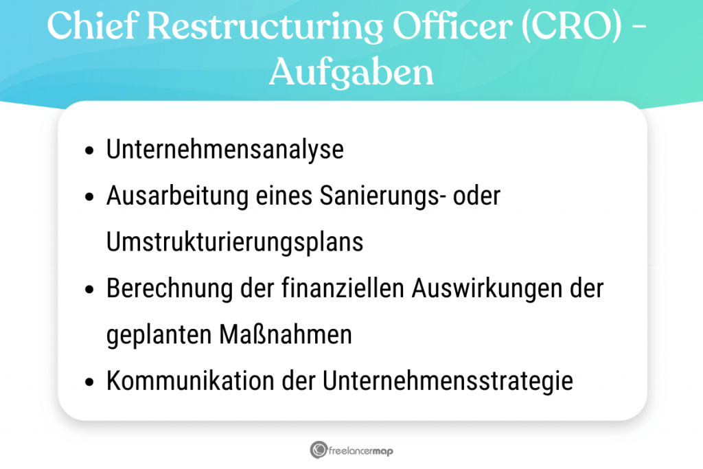 Aufgabenbereich des Chief Restructuring Officers