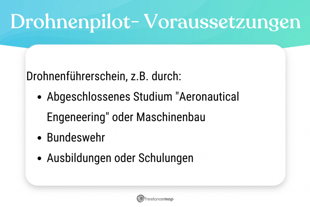 Voraussetzungen, die für den Drohnenpiloten gelten 