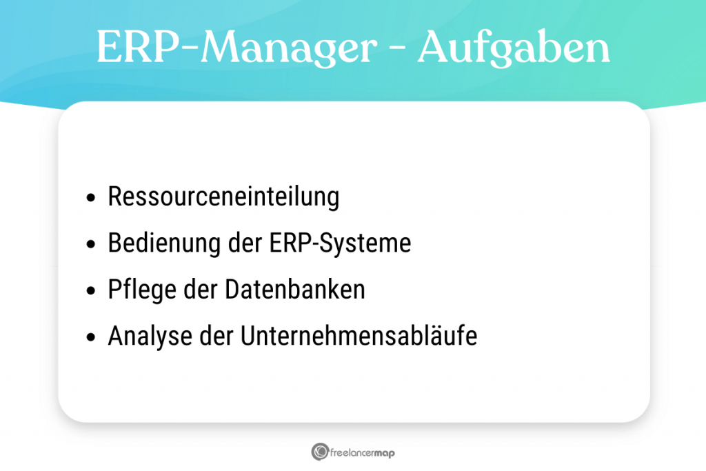 Aufgabenbereiche des ERP-Managers