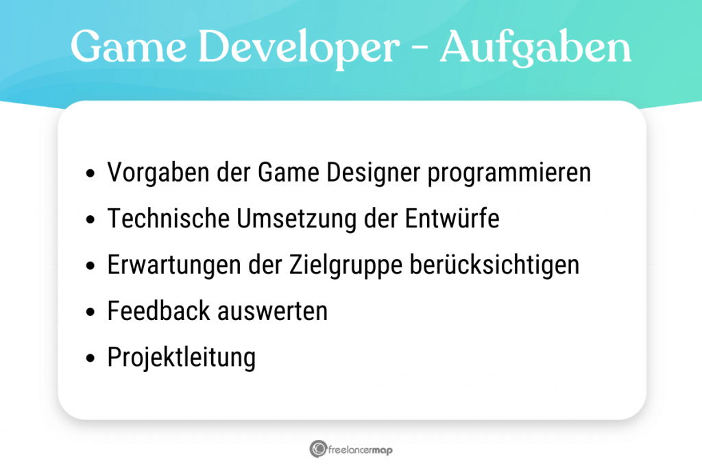 Aufgabenbereiche des Game Developers