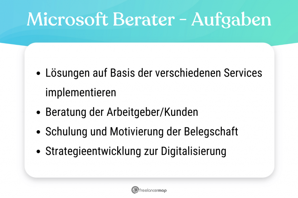 Aufgabenbereiche des Microsoft Beraters