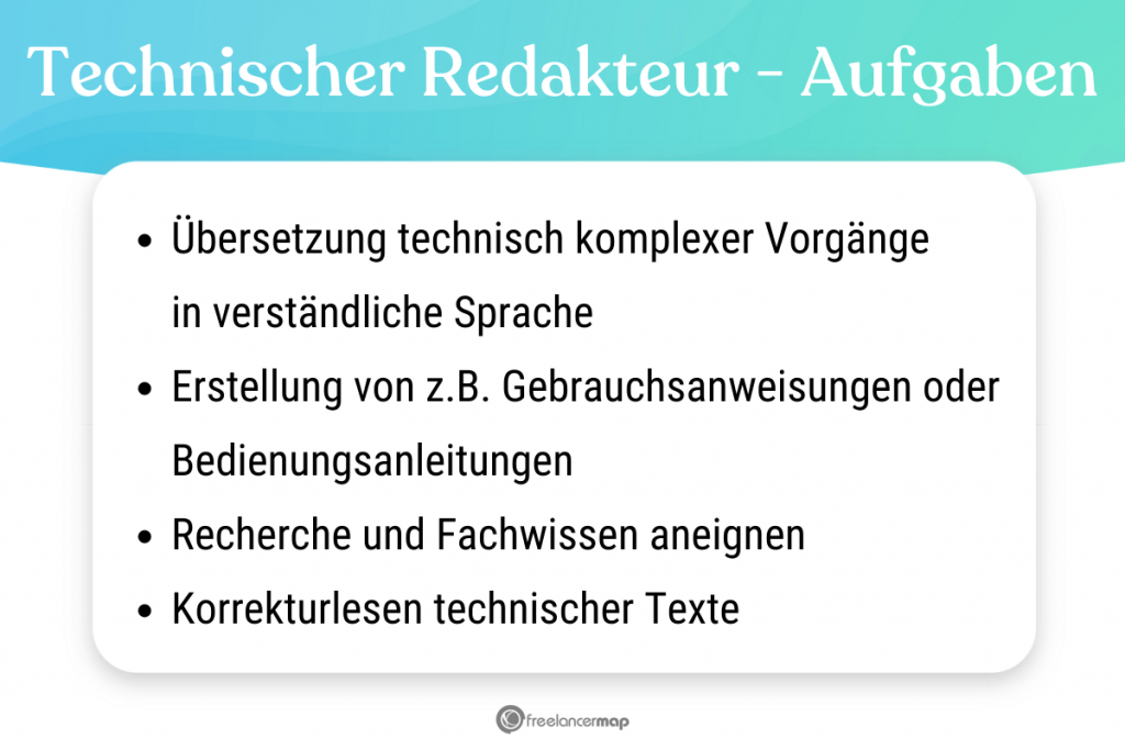 Aufgabenbereiche des Technischen Redakteurs