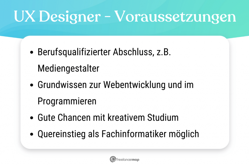 Voraussetzungen, die für den UX Designer gelten