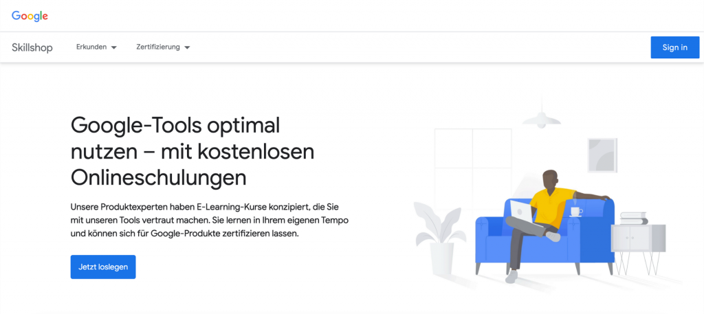 Google Skillshop E-Learning-Plattform