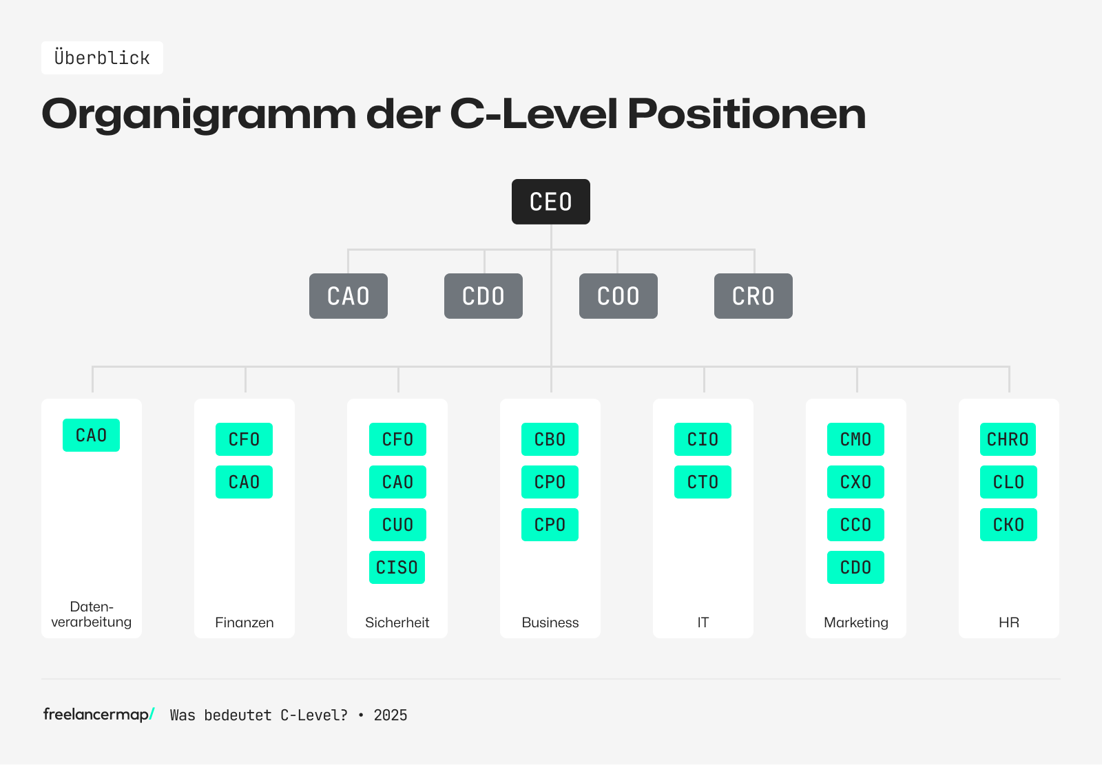 Organigramm C-Level-Positionen