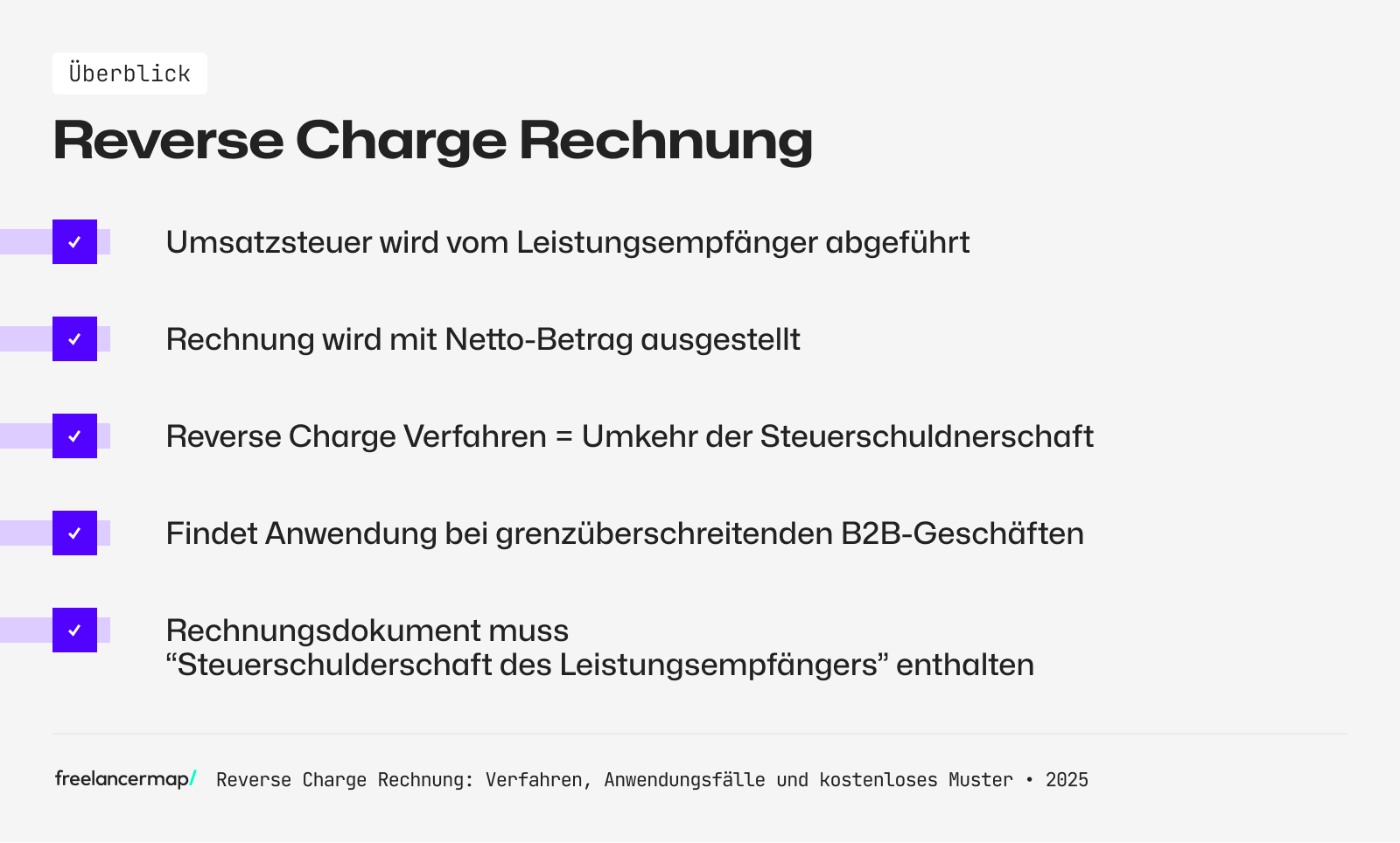 Überblick über das Reverse Charge Verfahren