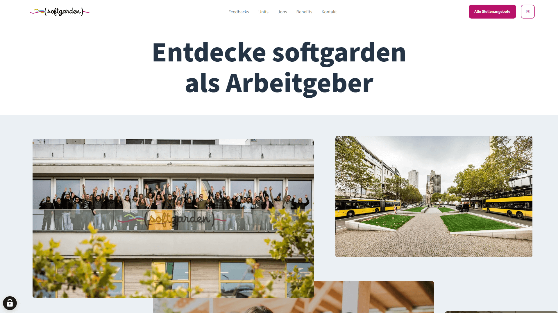 Karriereportal von Softgarden, das einfach im Baukastenprinzip erstellt werden kann