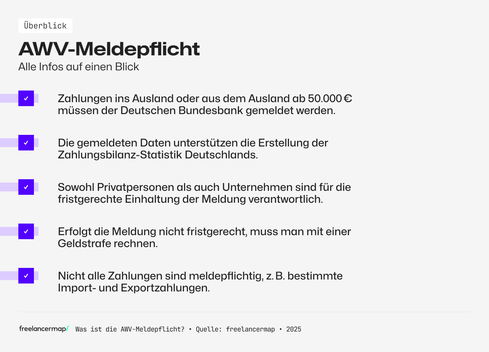 Zahlungen ab 50.000 Euro müssen gemeldet werden, wer sich nicht dran hält, kann mit Geldstrafen rechnen. 