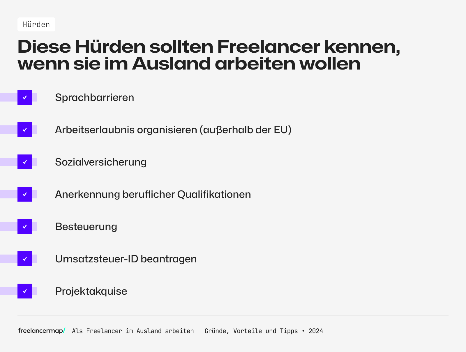 Freelancer-Hürden bei der Arbeit im Ausland
