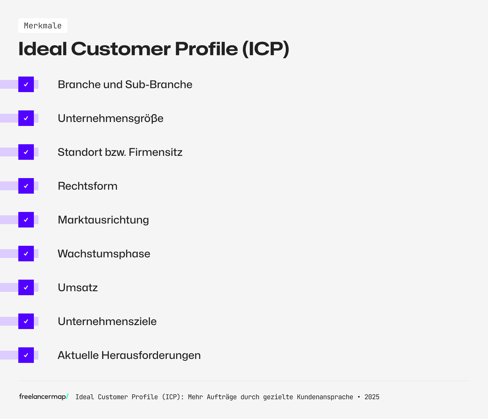 Merkmale eines Ideal Customer Profile