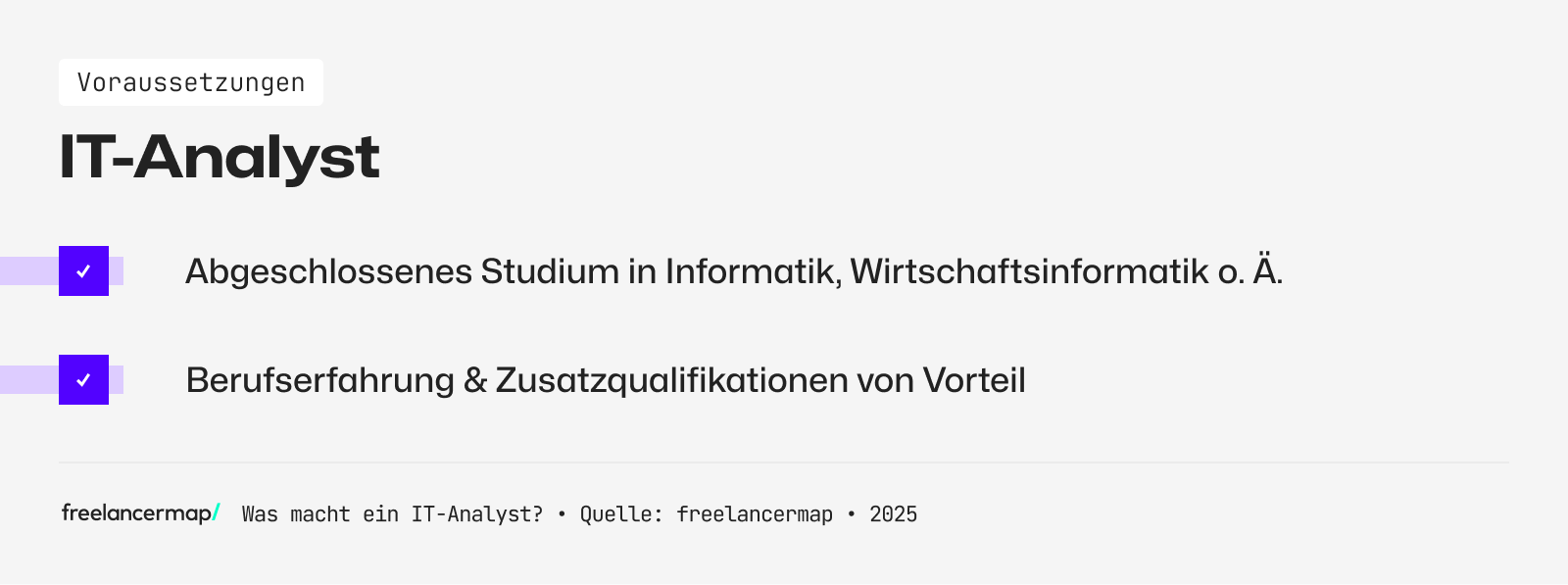 Ein IT-Analyst hat ein abgeschlossenes Informatikstudium