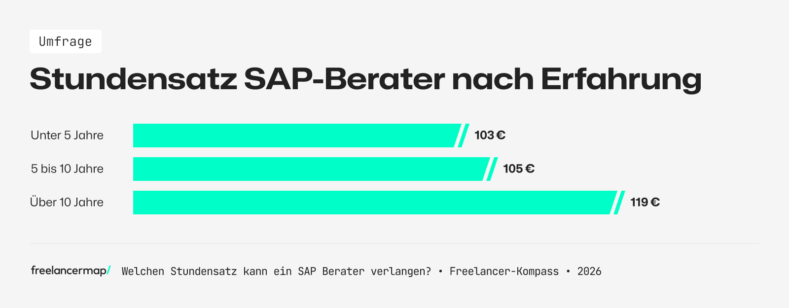 So viel verdienen selbstständige SAP-Berater nach Berufserfahrung